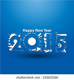 Happy new year 2015. Creative Vector Design