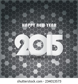 Happy new year 2015. Creative Vector Design