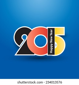 Happy new year 2015. Creative Vector Design