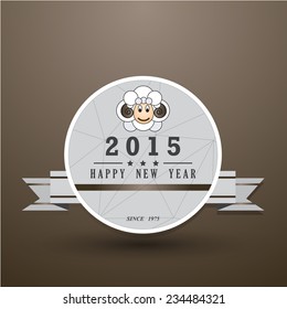 Happy new year 2015. Creative Vector Design
