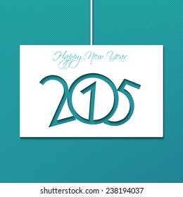 Happy new year 2015 Creative Design Vector Illustration for greeting card and background...