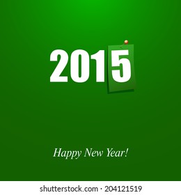 Happy New Year 2015 design card vector