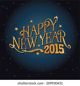 Happy New Year 2015 design  EPS 10 vector