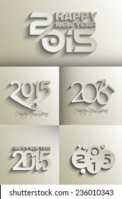 Happy new year 2015 Design Collection.