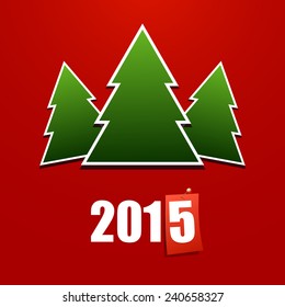 Happy New Year 2015 design card vector