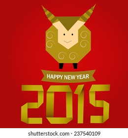 Happy New year 2015 Goat