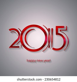 Happy New Year 2015 Greeting Card | EPS10 Vector Design