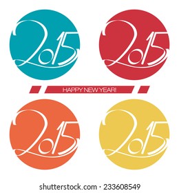 Happy New Year 2015 Greeting Card | EPS10 Vector Design