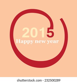 Happy New Year 2015 illustration, vector eps.10.