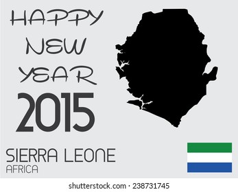 A Happy New Year 2015 - Infographic Elements for the Country of Sierra Leone