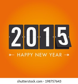 Happy new year 2015, mechanical timetable