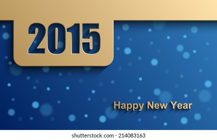 Happy new year 2015 modern vector background, Text design, Vector illustration Eps 10