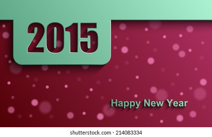 Happy new year 2015 modern vector background, Text design, Vector illustration Eps 10