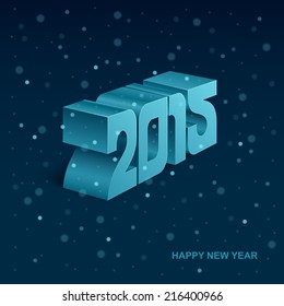 Happy new year 2015 modern vector background, Text design, Vector illustration Eps 10