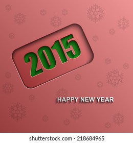 Happy new year 2015 modern vector background, Text design, Vector illustration Eps 10