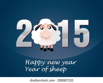 Happy new year 2015 year of sheep 