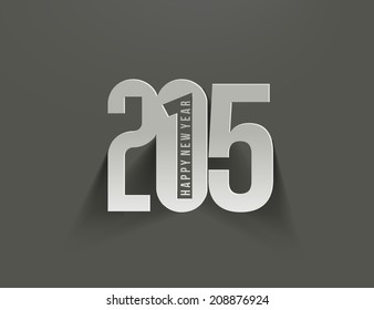 Happy new year 2015 Text Design 