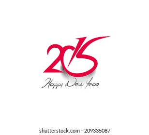 Happy new year 2015 Text Design 
