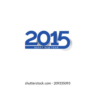 Happy new year 2015 Text Design 