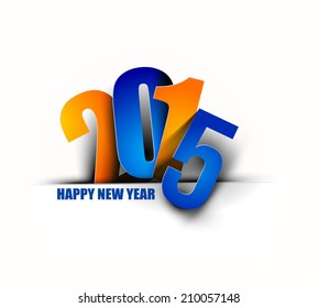 Happy new year 2015 Text Design 