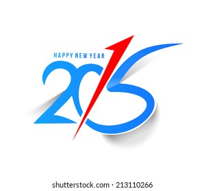 Happy new year 2015 Text Design 