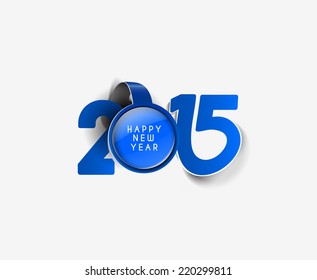 Happy new year 2015 Text Design 