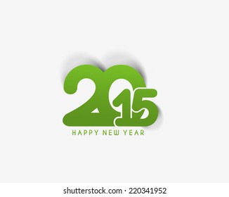 Happy new year 2015 Text Design 