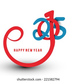 Happy new year 2015 Text Design 