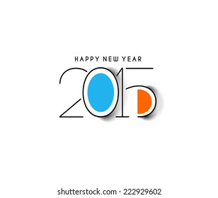 Happy new year 2015 Text Design 