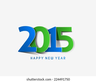 Happy new year 2015 Text Design 