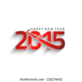 Happy new year 2015 Text Design 