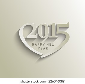 Happy new year 2015 Text Design 