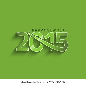 Happy new year 2015 Text Design 