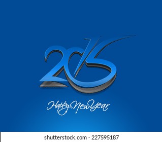 Happy new year 2015 Text Design 
