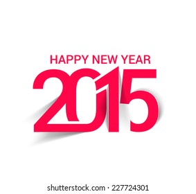 Happy new year 2015 Text Design 