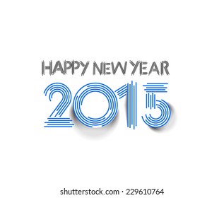 Happy new year 2015 Text Design 