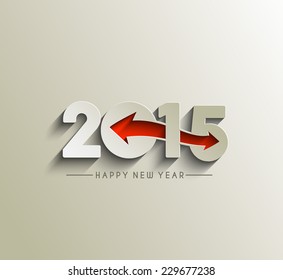 Happy new year 2015 Text Design 