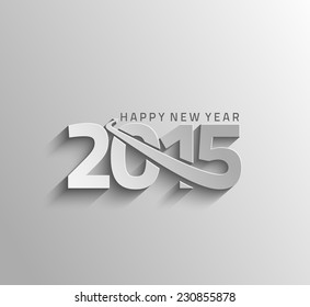 Happy new year 2015 Text Design 