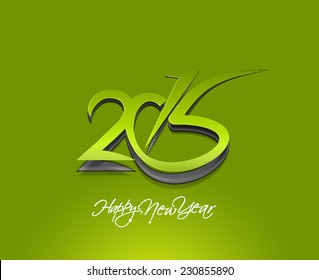Happy new year 2015 Text Design 