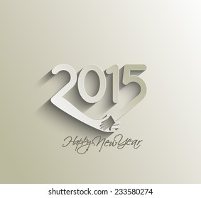 Happy new year 2015 Text Design 