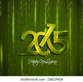 Happy new year 2015 Text Design 