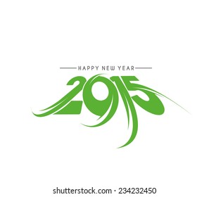 Happy new year 2015 Text Design 