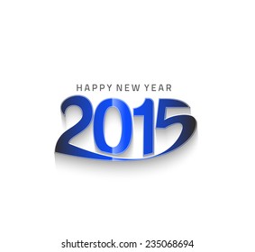 Happy new year 2015 Text Design