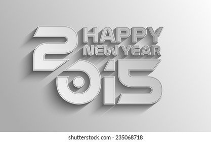 Happy new year 2015 Text Design