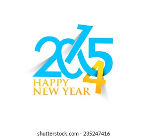 Happy new year 2015 Text Design