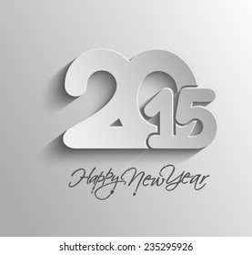 Happy new year 2015 Text Design