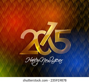 Happy new year 2015 Text Design