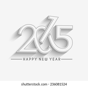 Happy new year 2015 Text Design 