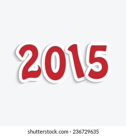 Happy new year 2015 Text Design 