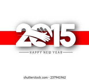 Happy new year 2015 Text Design 